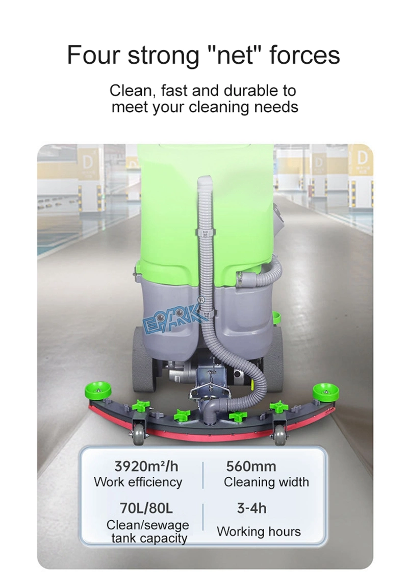 Electric Charging Ride Driving Type Floor Cleaning Equipment Machine Spin Scrubber Road Sweeper